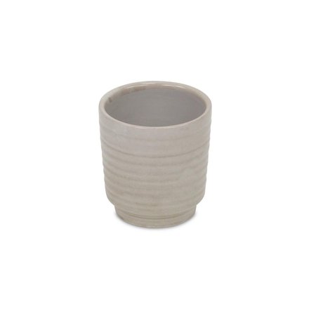 CHEUNGS Rippled Ceramic Planter, White 5661WT
